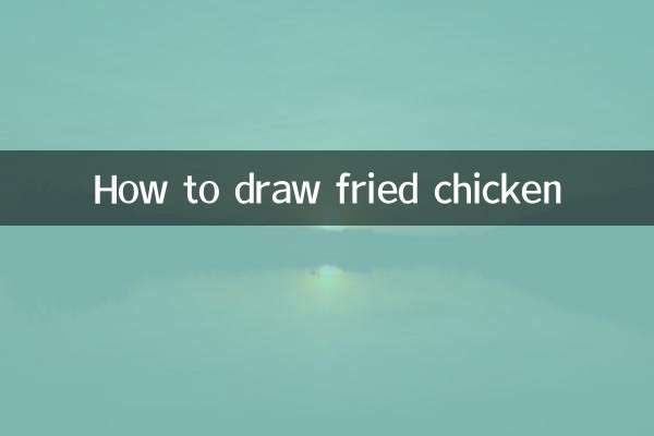 Como desenhar frango frito