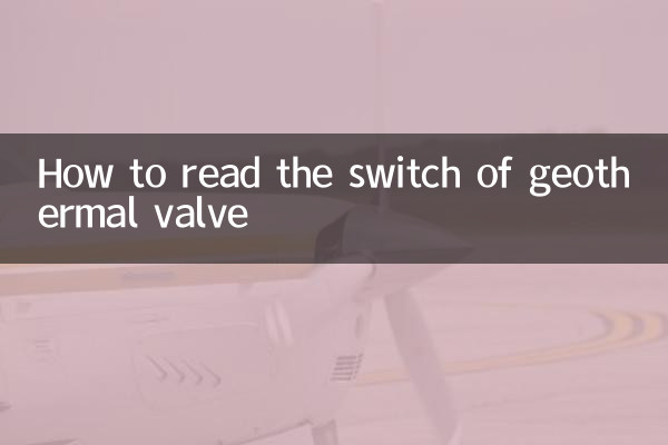 Como ler o interruptor da válvula geotérmica