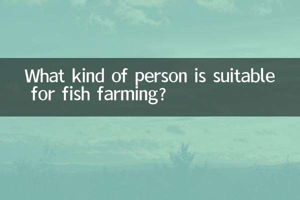 What kind of person is suitable for fish farming?
