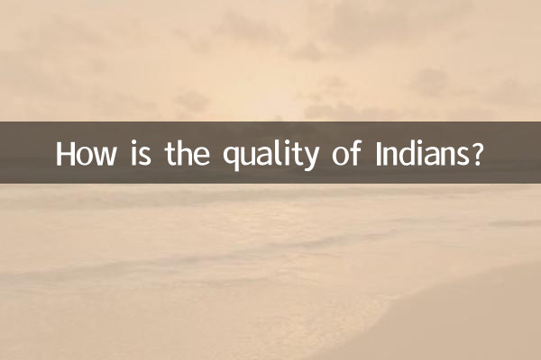Wie ist die Qualität der Inder?