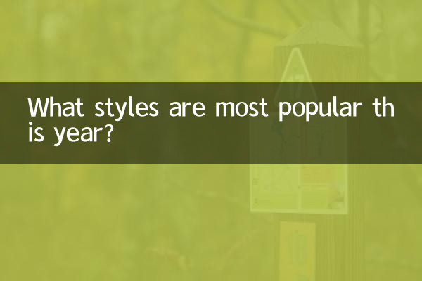 Quali sono gli stili più apprezzati quest'anno?