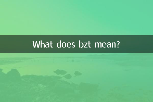 ¿Qué significa bzt?