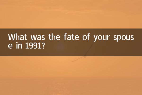Qual è stato il destino del tuo coniuge nel 1991?