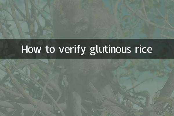 আঠালো চাল কিভাবে যাচাই করবেন