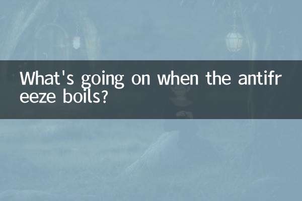 O que acontece quando o anticongelante ferve?