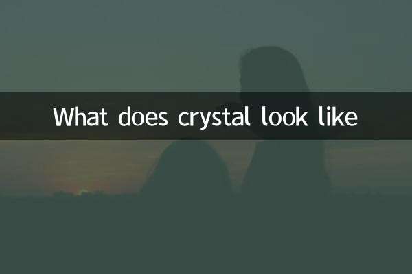 Che aspetto ha il cristallo?
