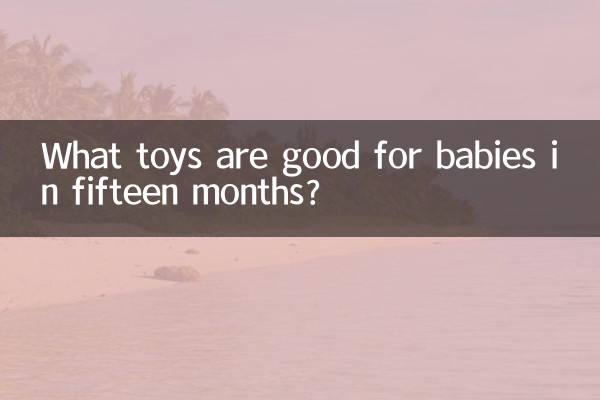 ¿Qué juguetes son buenos para los bebés de quince meses?