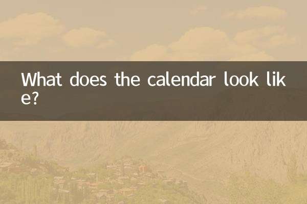 Como é o calendário?