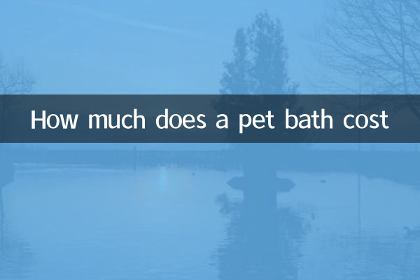 How much does a pet bath cost