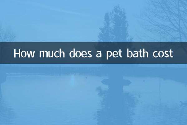 How much does a pet bath cost