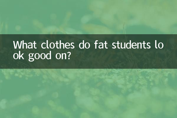 太った学生にとっては見栄えの良い服