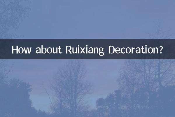 دکوراسیون Ruixiang چطور؟