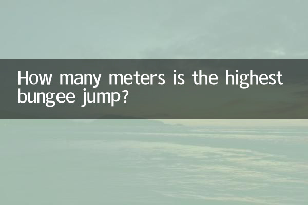 Wie viele Meter ist der höchste Bungee-Sprung?