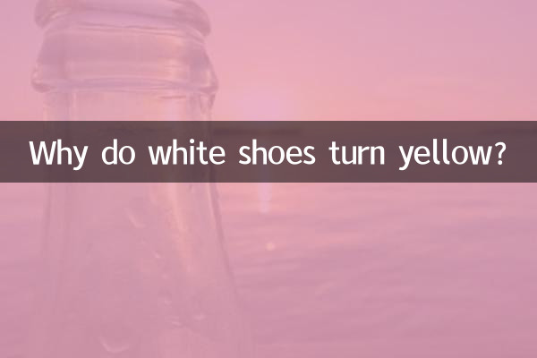 Warum werden weiße Schuhe gelb?