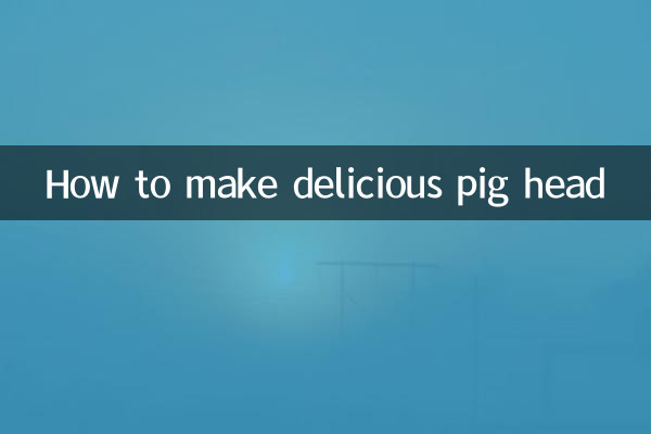 Como fazer uma deliciosa cabeça de porco