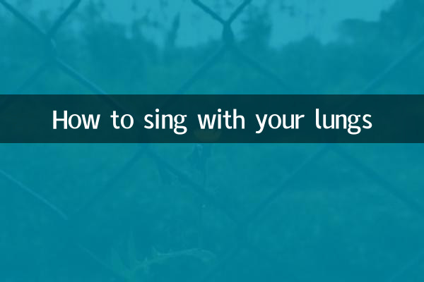 Come cantare con i polmoni