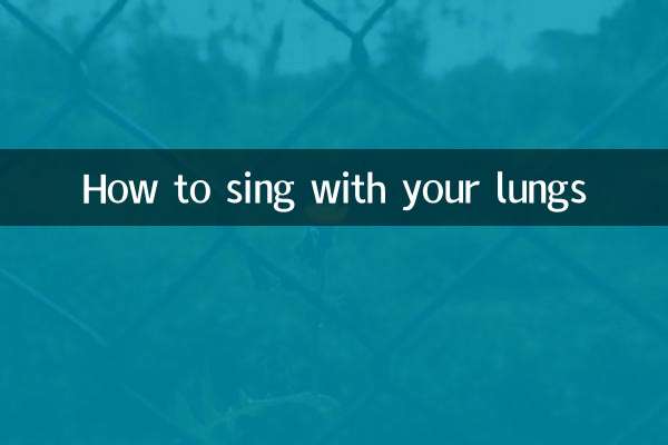Come cantare con i polmoni