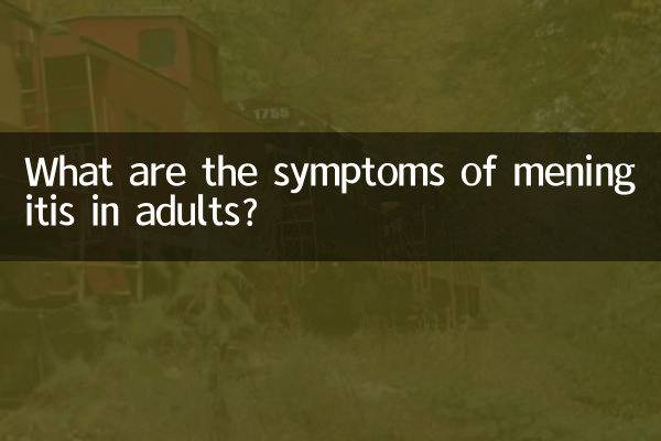 Was sind die Symptome einer Meningitis bei Erwachsenen?