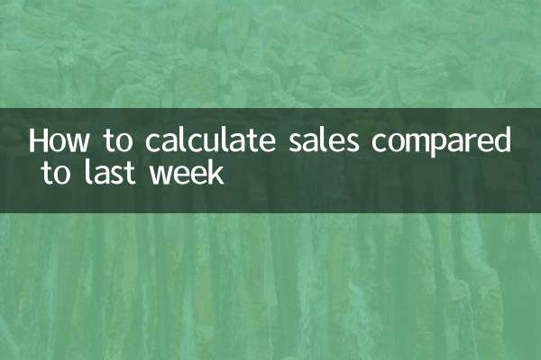 پچھلے ہفتے کے مقابلے میں فروخت کا حساب کیسے لگائیں
