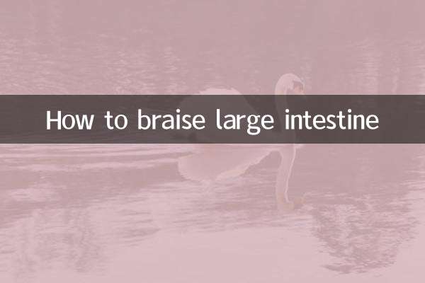 Come brasare l'intestino crasso