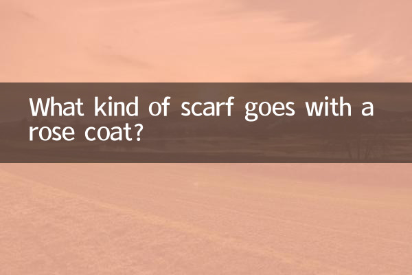 Quel genre d'écharpe va avec un manteau rose ?