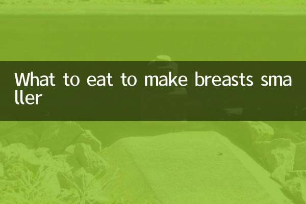 Que manger pour réduire la taille des seins