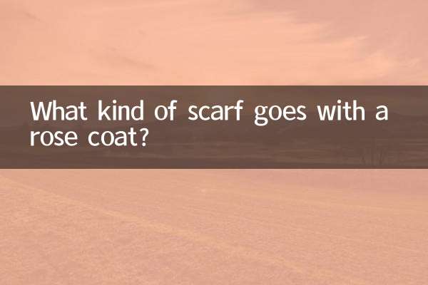 Quel genre d'écharpe va avec un manteau rose ?