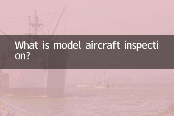 ¿Qué es la inspección de modelos de aviones?