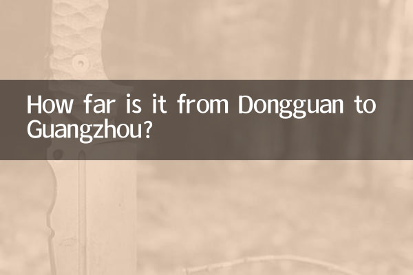 فاصله دونگوان تا گوانگژو چقدر است؟