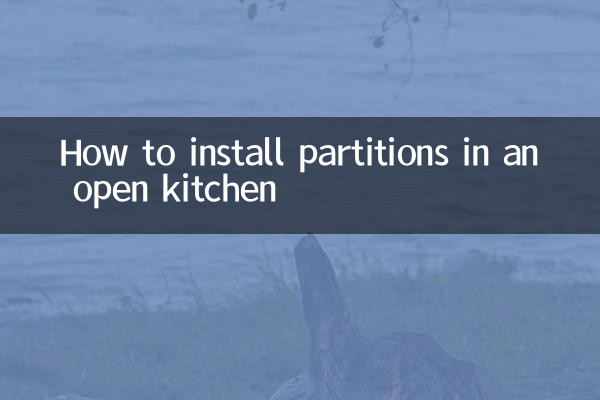 So installieren Sie Trennwände in einer offenen Küche