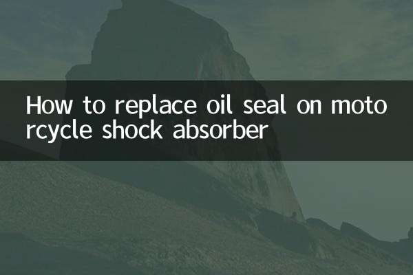 摩托减震怎么换油封