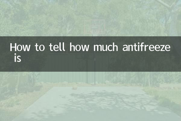 Cómo saber cuánto anticongelante hay
