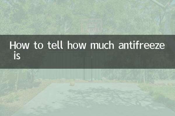 Cómo saber cuánto anticongelante hay