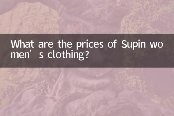 ¿Cuáles son los precios de la ropa de mujer Supin?