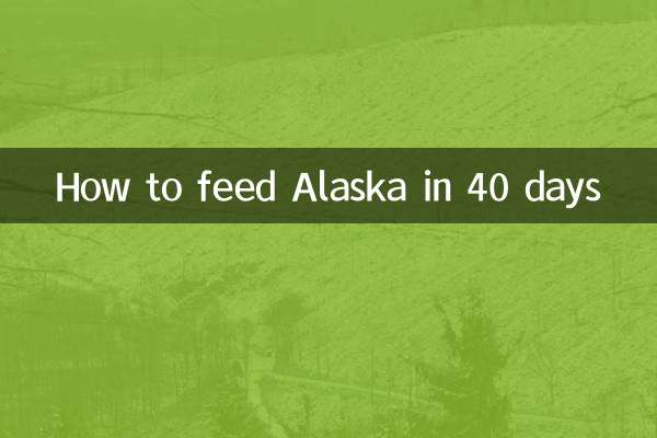 Come nutrire l'Alaska in 40 giorni