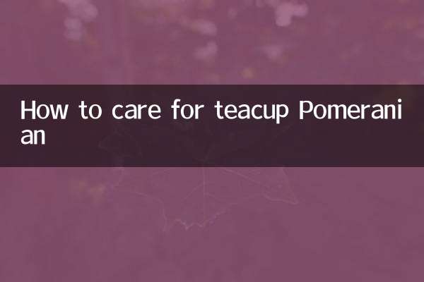 Come prendersi cura della tazza da tè Pomerania