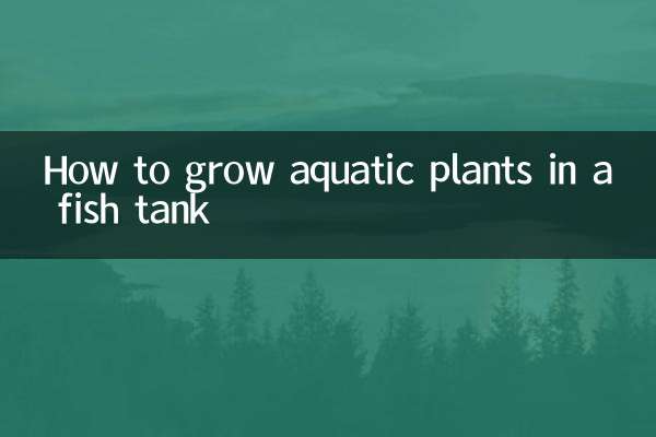 كيفية زراعة النباتات المائية في حوض للأسماك