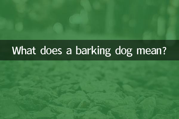 Was bedeutet ein bellender Hund?