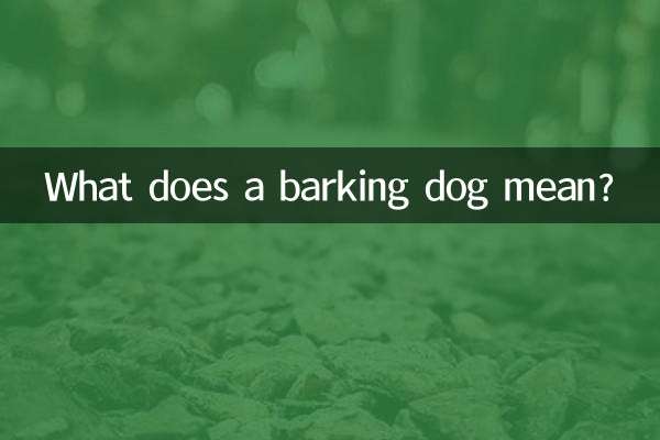 Was bedeutet ein bellender Hund?