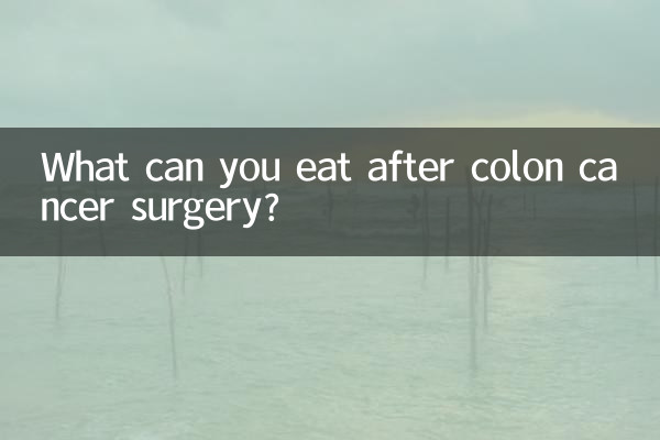 Was darf man nach einer Darmkrebsoperation essen?