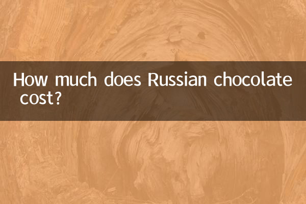 Wie viel kostet russische Schokolade?