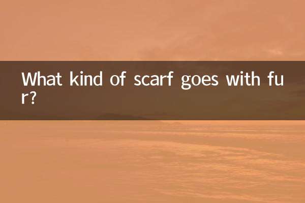 Welcher Schal passt zum Fell?