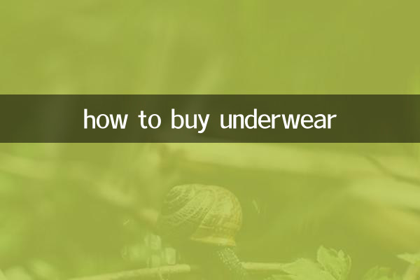 wie man Unterwäsche kauft