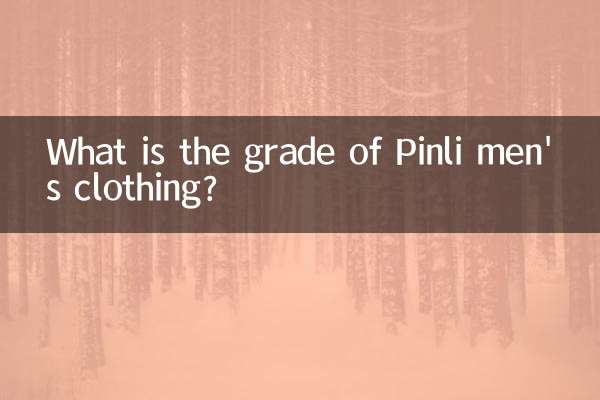 Quelle est la qualité des vêtements pour hommes Pinli ?