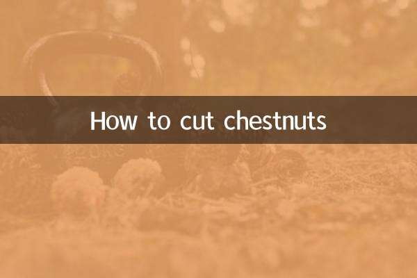 Wie man Kastanien schneidet