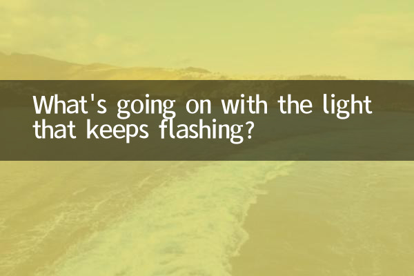 O que está acontecendo com a luz que fica piscando?