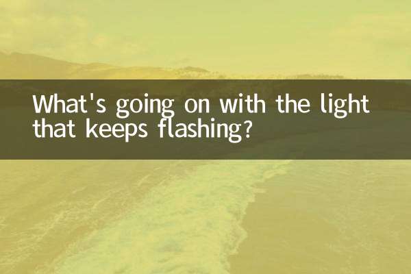 O que está acontecendo com a luz que fica piscando?