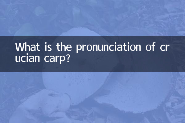 ক্রুসিয়ান কার্প-এর উচ্চারণ কী?