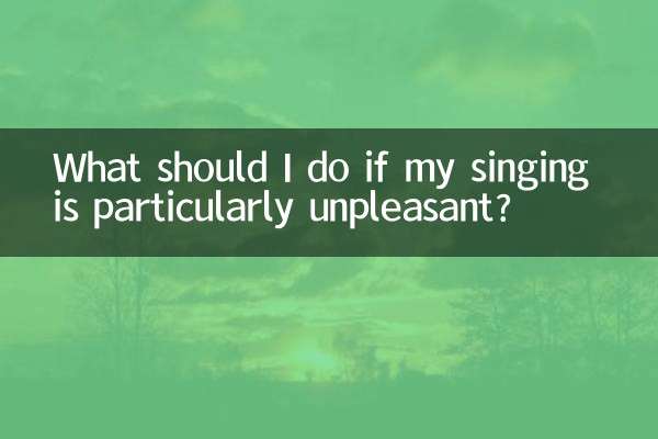 Cosa devo fare se il mio canto è particolarmente sgradevole?