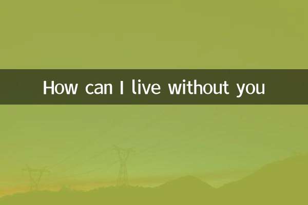 كيف أستطيع العيش بدونك